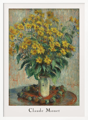 Tablou înramat „Jerusalem Artichoke Flowers” de Claude Monet