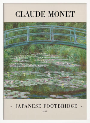 Tablou înramat „Japanese Footbridge 1899” de Claude Monet