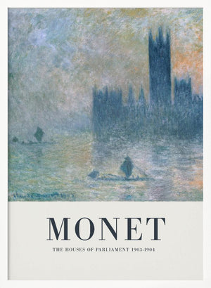 Tablou înramat „The Houses of Parliament” de Claude Monet