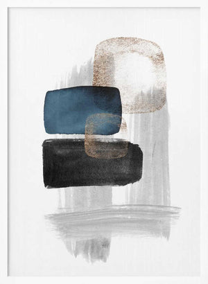 Tablou înramat „Night Blue-1” de Sally Ann Moss
