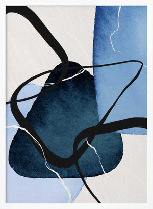 Tablou înramat „Shapley Blue-1” de Sally Ann Moss