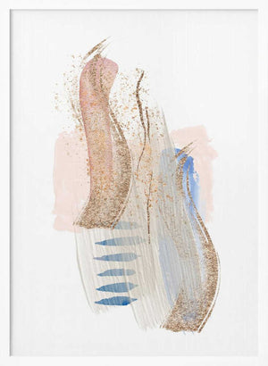Tablou înramat „Soft Pink Blue 2” de Sally Ann Moss