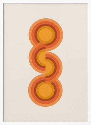 Tablou înramat „Retro Circles Trio” de THE MIUUS STUDIO