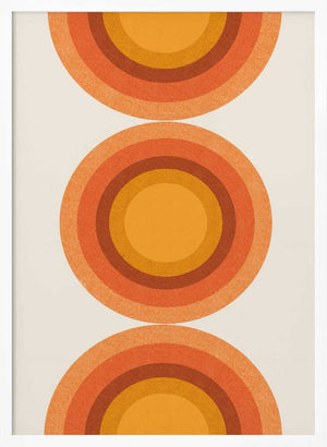 Tablou înramat „Retro Sun Circles” de THE MIUUS STUDIO