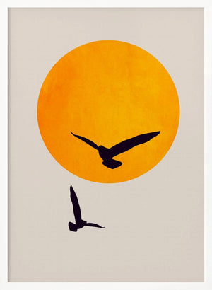 Tablou înramat „Birds In the Sky” de Kubistika