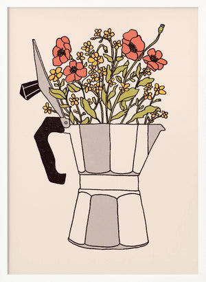 Tablou înramat „Moka Flowers” de Florent Bodart