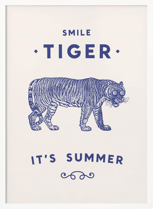Tablou înramat „Smile Tiger” de Florent Bodart
