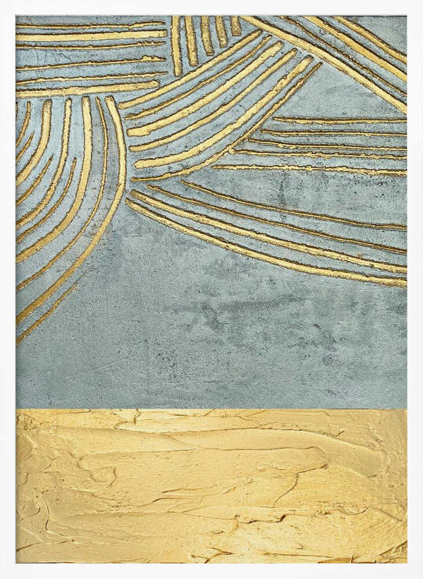 Tablou înramat „Ancient Golden Sun” de Alyson Storms