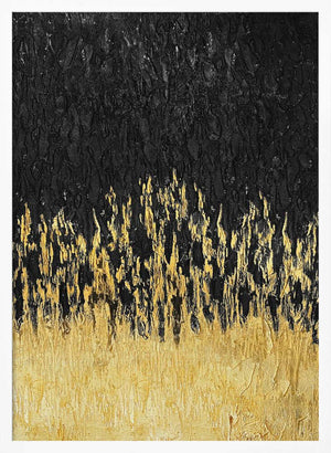 Tablou înramat „Starry Golden Night” de Alyson Storms