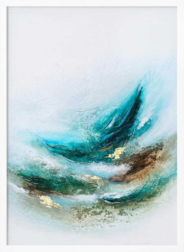 Tablou înramat „Waves Into the Trees” de Alyson Storms