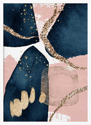 Tablou înramat „Fabulously  Navy -2” de Sally Ann Moss