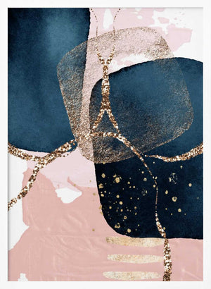 Tablou înramat „Fabulously Navy-3” de Sally Ann Moss