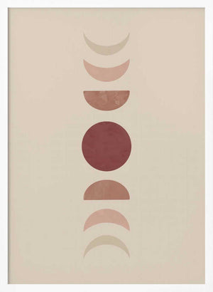 Tablou înramat „Moon Phase No.2” de Melloi Art Prints