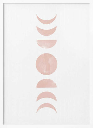 Tablou înramat „Moon Phase No.1” de Melloi Art Prints