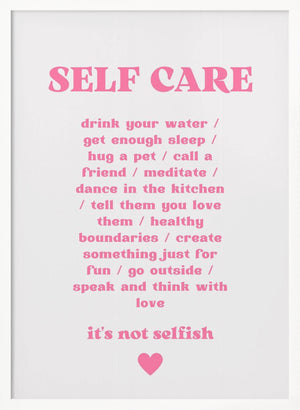 Tablou înramat „Essentials of Caring” de Athene Fritsch