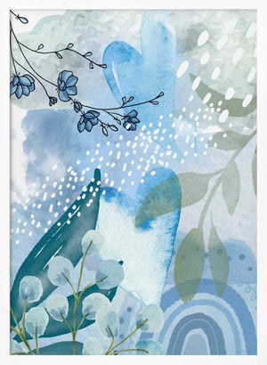 Tablou înramat „Iceberg Blue-2” de Sally Ann Moss