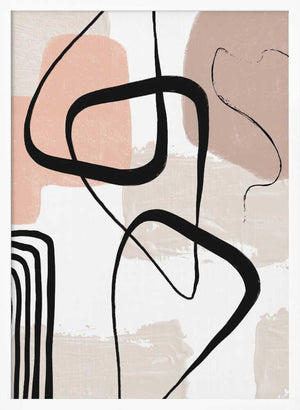 Tablou înramat „Smooth Shapes 1” de Sally Ann Moss