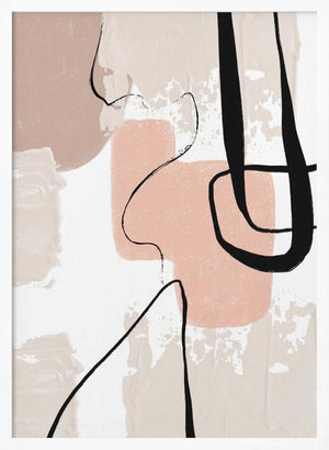 Tablou înramat „Smooth Shapes 3” de Sally Ann Moss