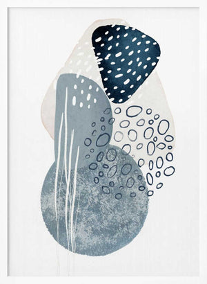 Tablou înramat „Pools of Blue-2” de Sally Ann Moss