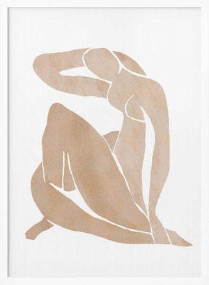 Tablou înramat „Women Shape Abstract Art” de Melloi Art Prints