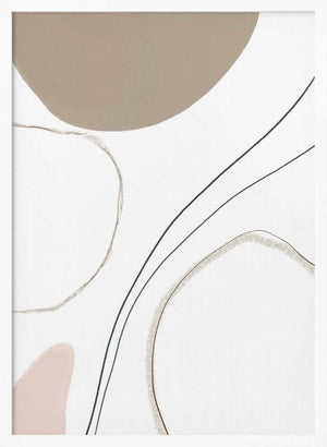 Tablou înramat „Abstract Line Art” de Melloi Art Prints