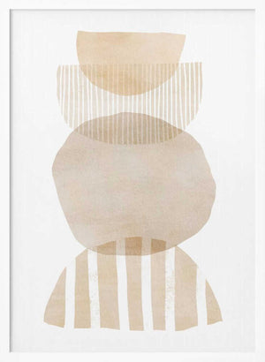 Tablou înramat „Semi Circles Geometric” de Melloi Art Prints