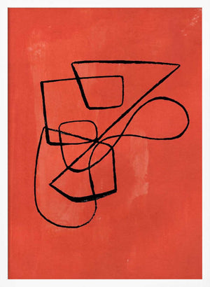 Tablou înramat „Orange Circuit” de Ejaaz Haniff