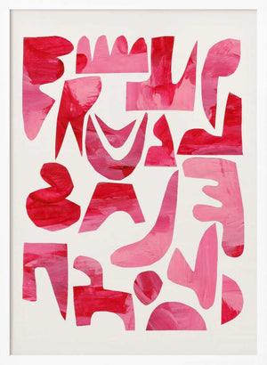 Tablou înramat „Pink Kiss Pieces” de Ejaaz Haniff