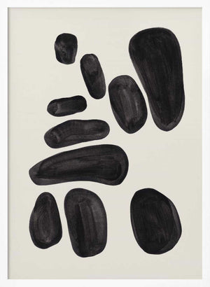 Tablou înramat „Stacked Pebbles” de Ejaaz Haniff