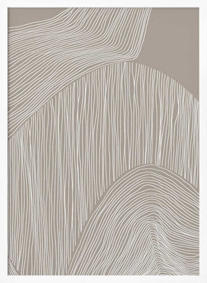 Tablou înramat „Abstract Organic Lines” de Melloi Art Prints