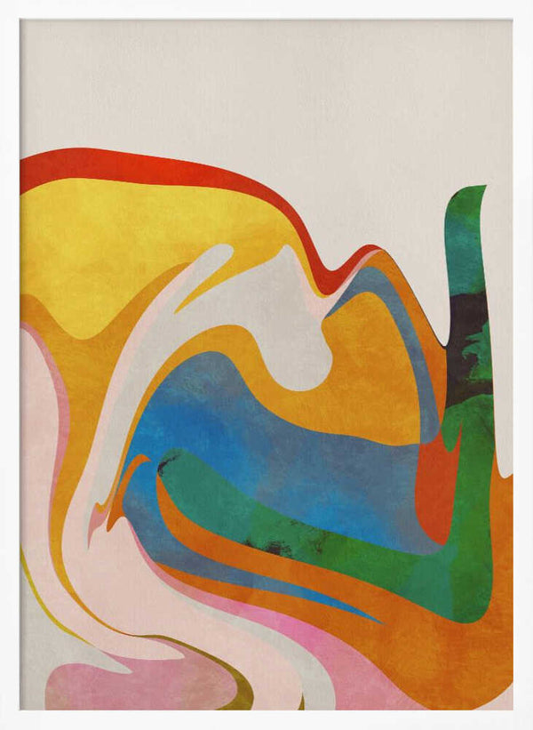 Tablou înramat „Organic Bauhaus Waved” de Ana Rut Bre