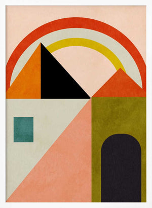 Tablou înramat „Playing Around Shapes” de Ana Rut Bre