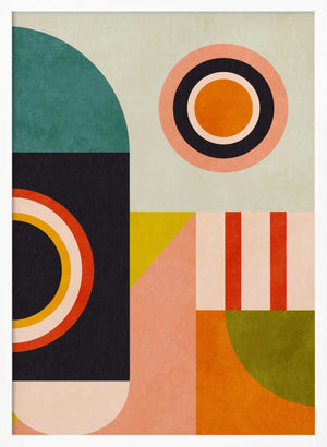 Tablou înramat „Playing Around Shapes 2” de Ana Rut Bre