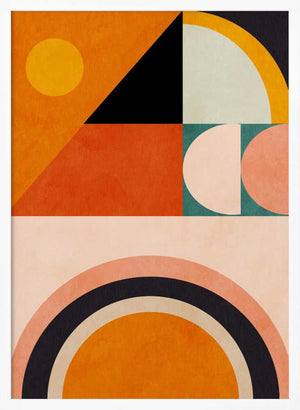 Tablou înramat „Playing Around Shapes 4” de Ana Rut Bre