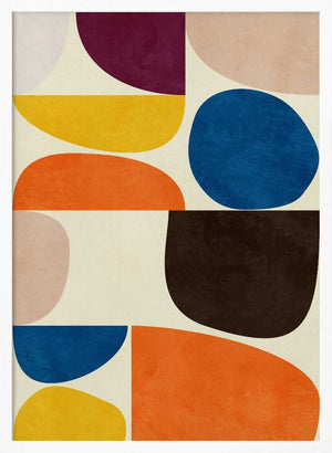 Tablou înramat „Vivid Bauhaus” de Ana Rut Bre