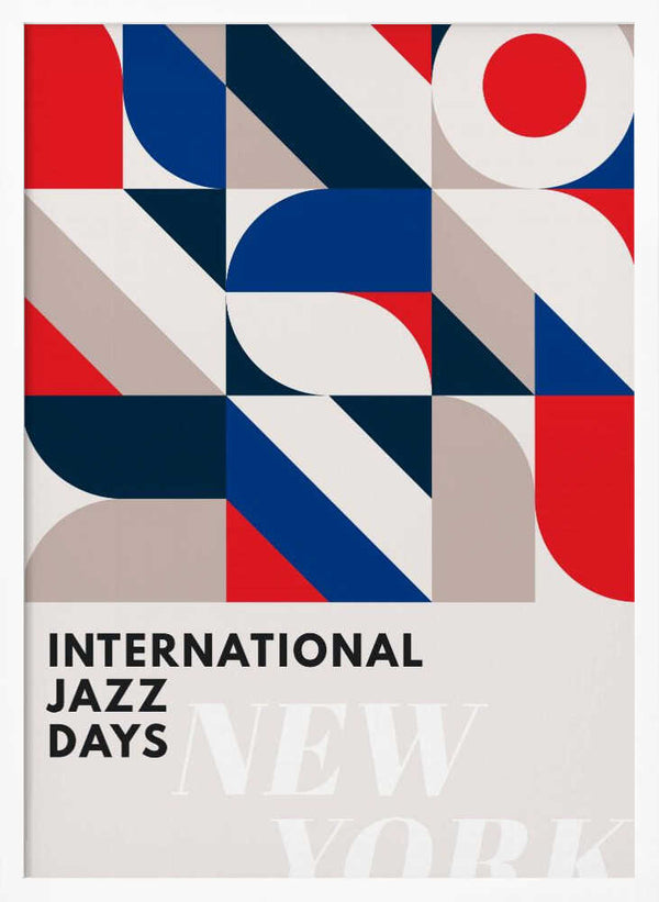 Tablou înramat „Jazz Days New York” de Kubistika