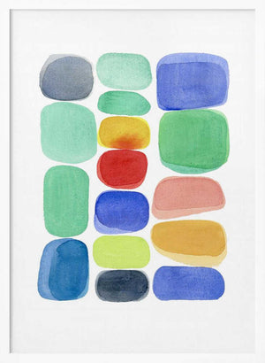 Tablou înramat „Color Blocks I” de Louise van Terheijden