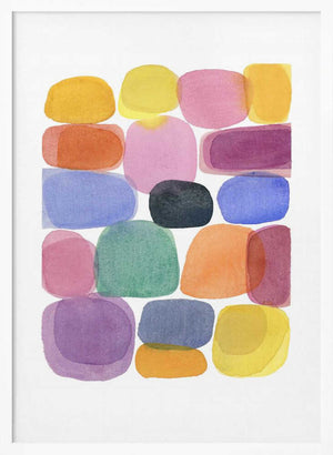 Tablou înramat „Color Blocks 4” de Louise van Terheijden