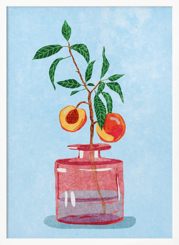 Tablou înramat „Peach Tree in Vase” de Raissa Oltmanns
