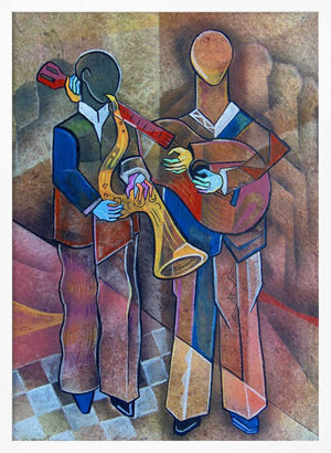 Tablou înramat „The Musicians” de Ricardo Maya