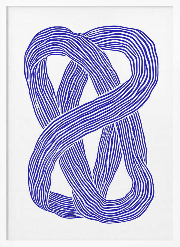 Tablou înramat „Blue Infinity Loop” de Treechild