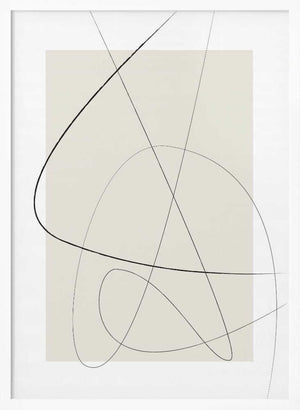 Tablou înramat „Beige Abstract” de Oju Design