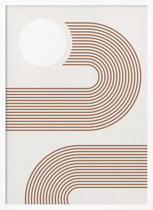 Tablou înramat „Beige Arc Poster” de Elena Ristova
