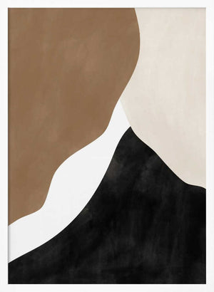 Tablou înramat „Abstract Beige and Brown Art” de Elena Ristova