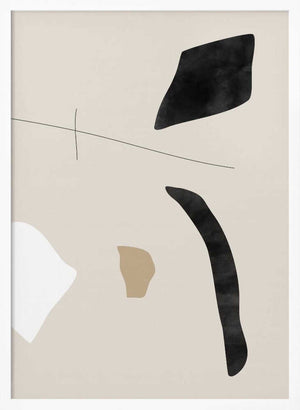 Tablou înramat „Graphic Shapes and Lines Poster” de Elena Ristova