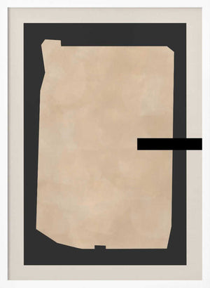 Tablou înramat „Abstract Beige Painting” de Elena Ristova