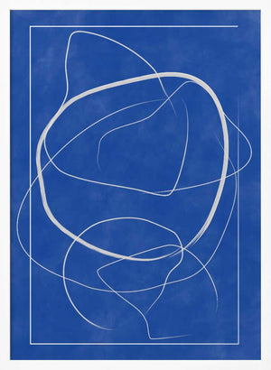 Tablou înramat „Whirling Azure Paths” de Elena Ristova