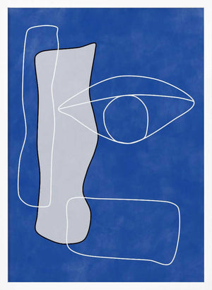 Tablou înramat „Vision in Blue” de Elena Ristova