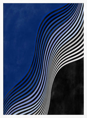 Tablou înramat „Waves of Contrast” de Elena Ristova