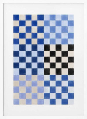 Tablou înramat „Checker Board Blues” de Elena Ristova